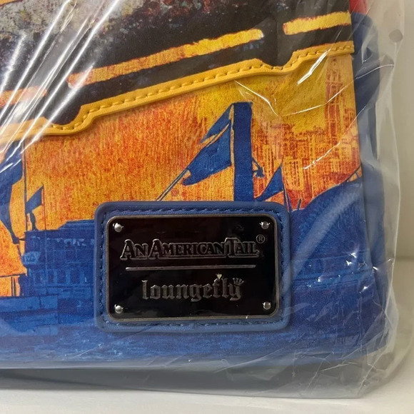 NWT Loungefly An American Tail Fievel Mini Backpack Disney colorful animation - Picture 5 of 9